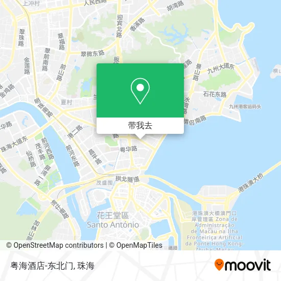 粤海酒店-东北门地图
