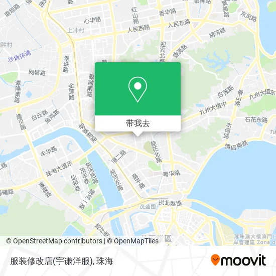 服装修改店(宇谦洋服)地图
