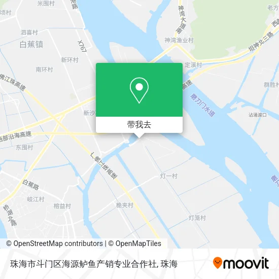 珠海市斗门区海源鲈鱼产销专业合作社地图