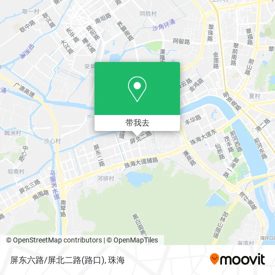屏东六路/屏北二路(路口)地图