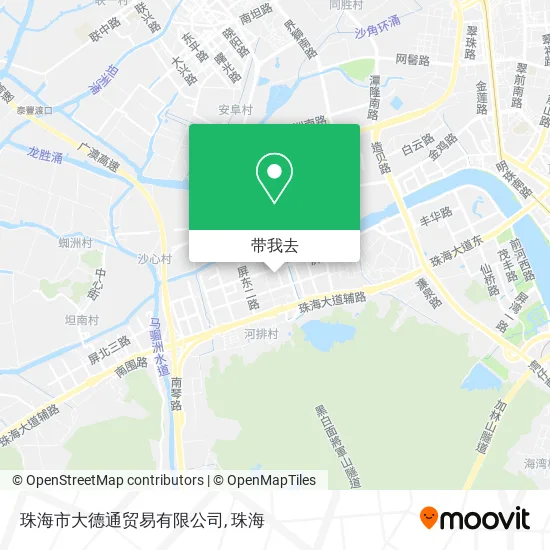 珠海市大德通贸易有限公司地图