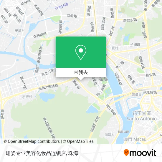 珊姿专业美容化妆品连锁店地图