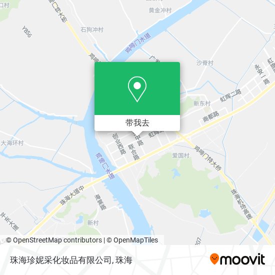 珠海珍妮采化妆品有限公司地图