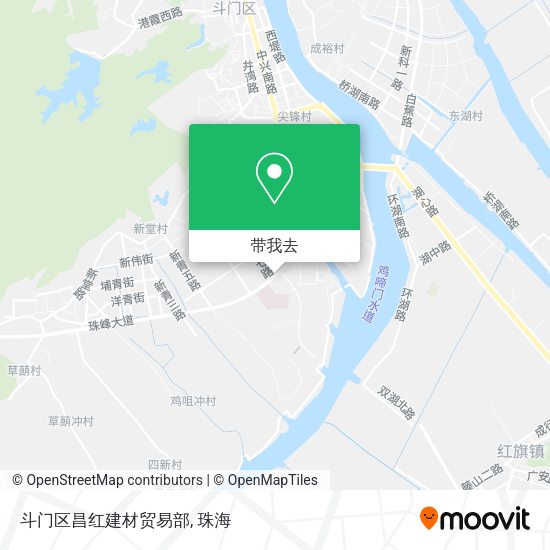 斗门区昌红建材贸易部地图