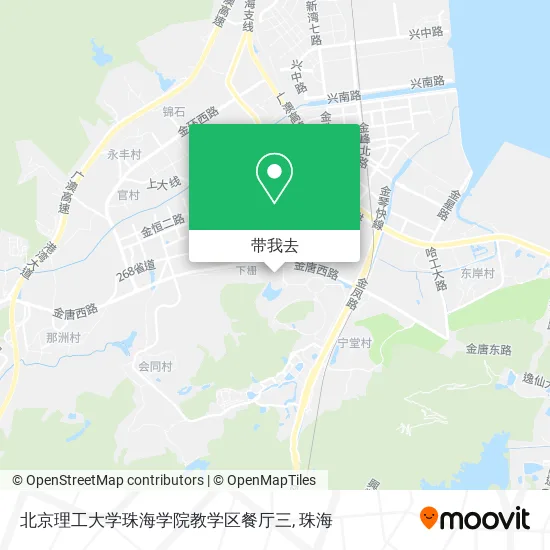 北京理工大学珠海学院教学区餐厅三地图