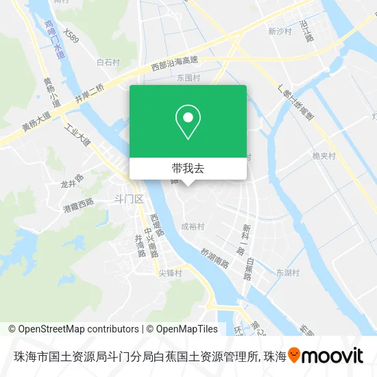 珠海市国土资源局斗门分局白蕉国土资源管理所地图