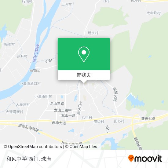 和风中学-西门地图