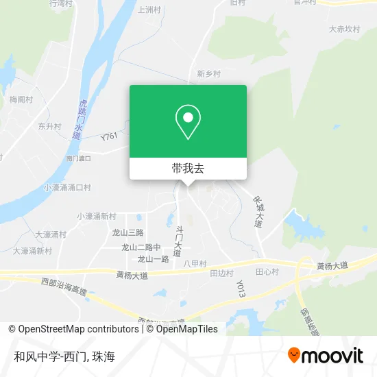 和风中学-西门地图