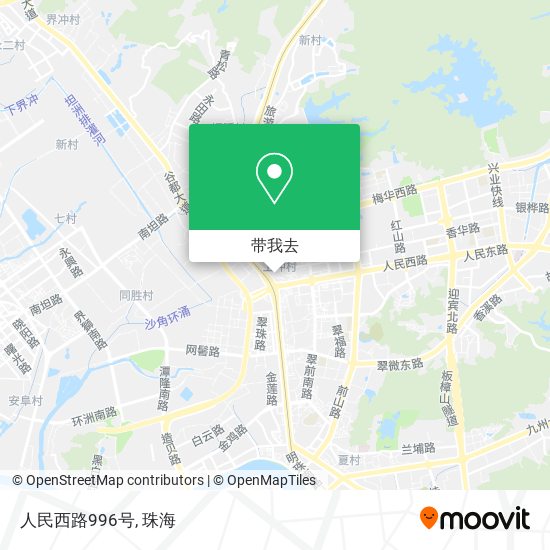 人民西路996号地图