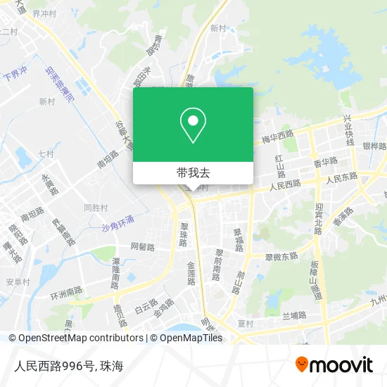 人民西路996号地图