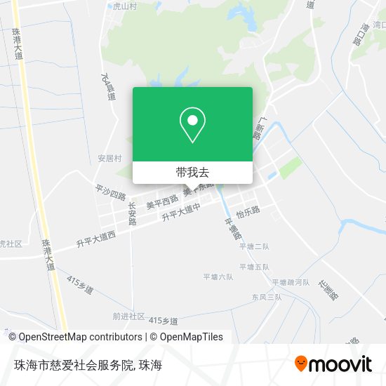 珠海市慈爱社会服务院地图