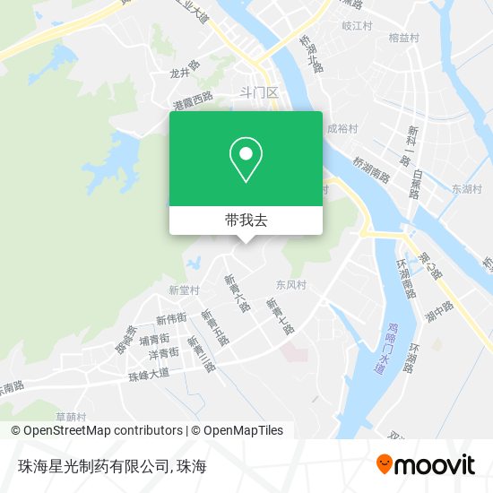 珠海星光制药有限公司地图