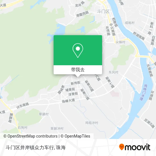 斗门区井岸镇众力车行地图
