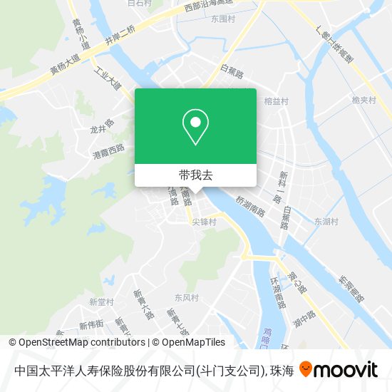 中国太平洋人寿保险股份有限公司(斗门支公司)地图