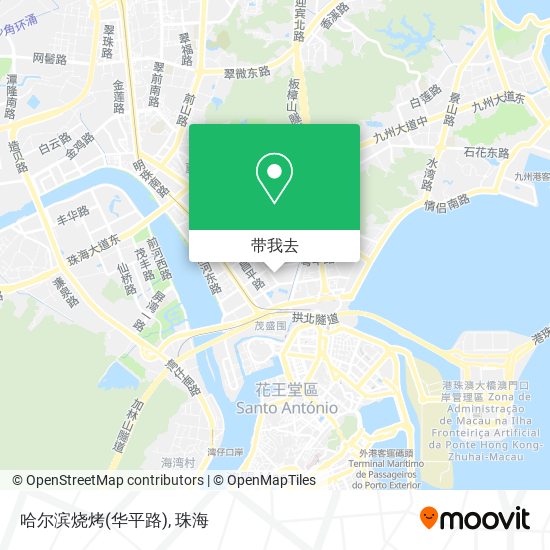 哈尔滨烧烤(华平路)地图