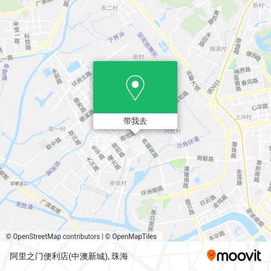 阿里之门便利店(中澳新城)地图