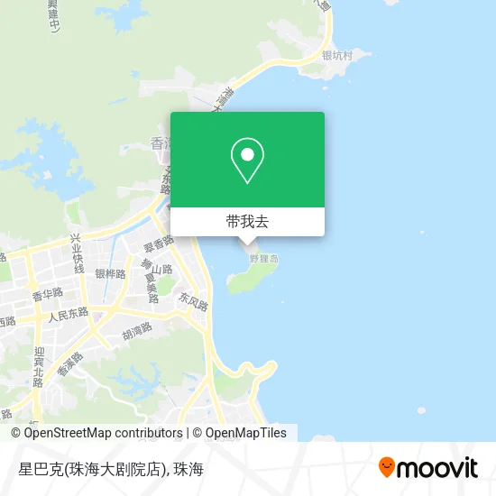 星巴克(珠海大剧院店)地图