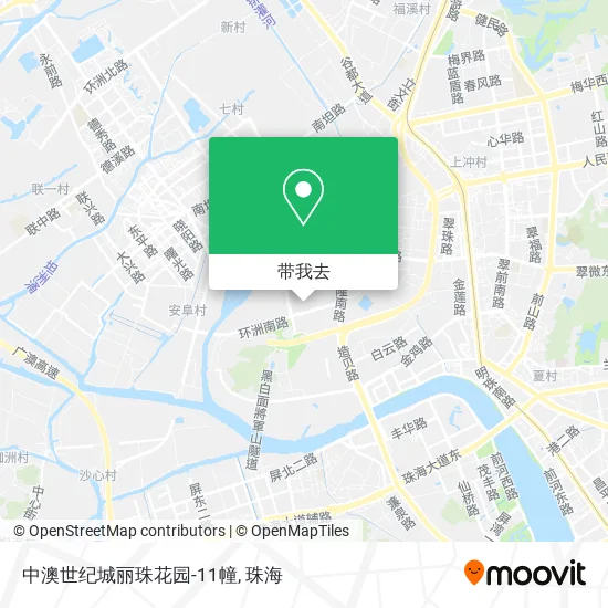 中澳世纪城丽珠花园-11幢地图