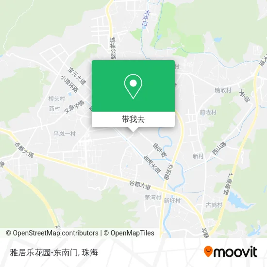 雅居乐花园-东南门地图