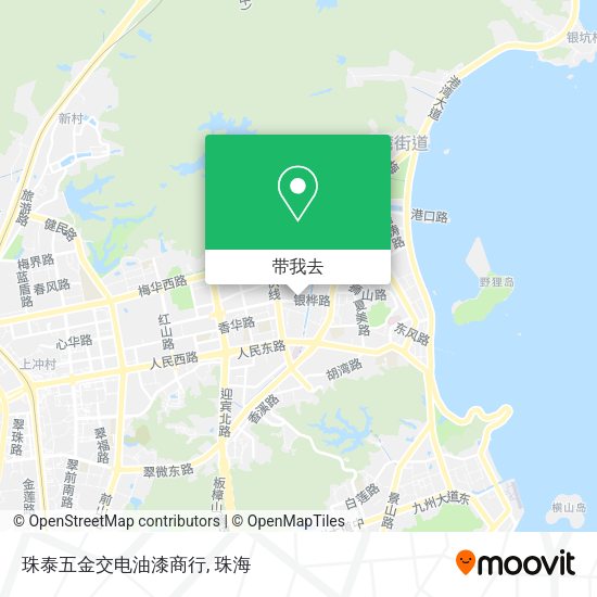 珠泰五金交电油漆商行地图