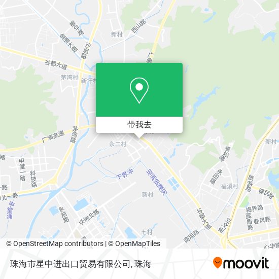 珠海市星中进出口贸易有限公司地图