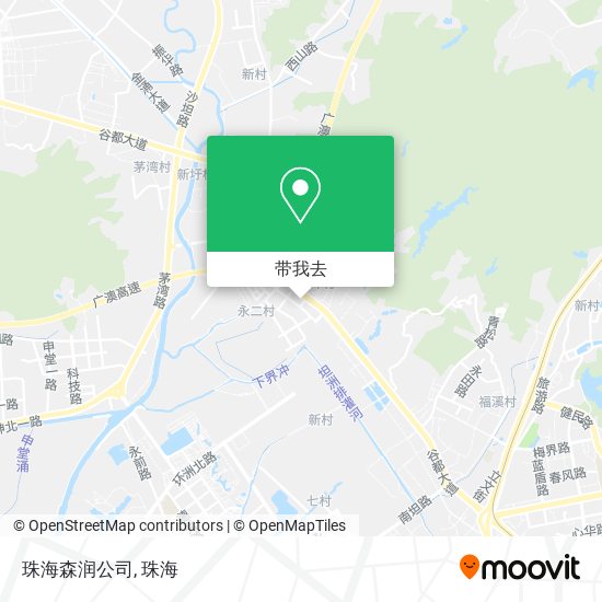 珠海森润公司地图
