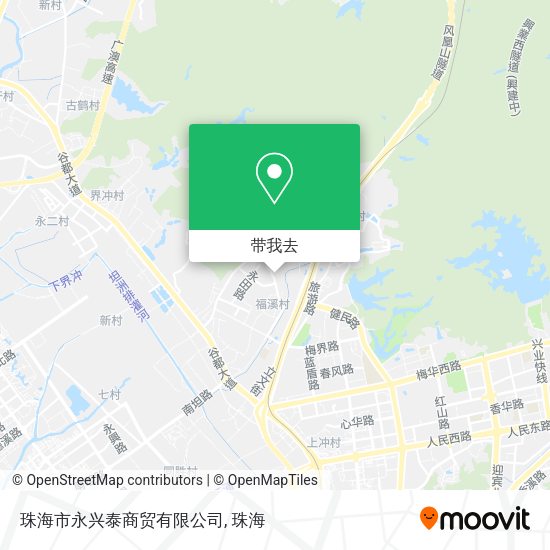 珠海市永兴泰商贸有限公司地图