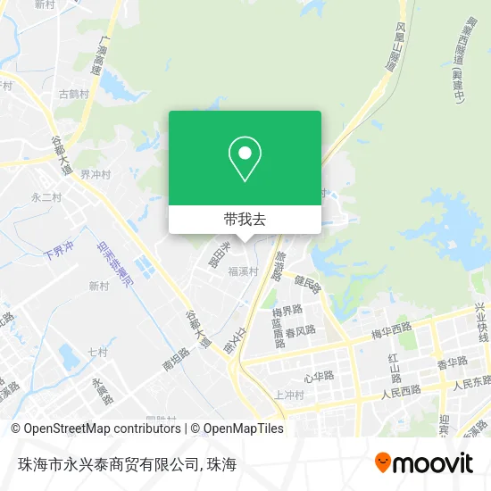 珠海市永兴泰商贸有限公司地图