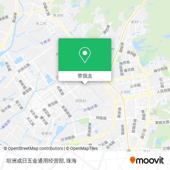 坦洲成日五金通用经营部地图