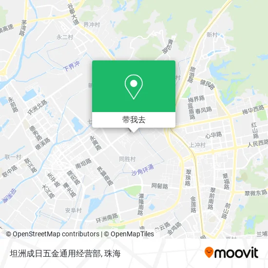 坦洲成日五金通用经营部地图