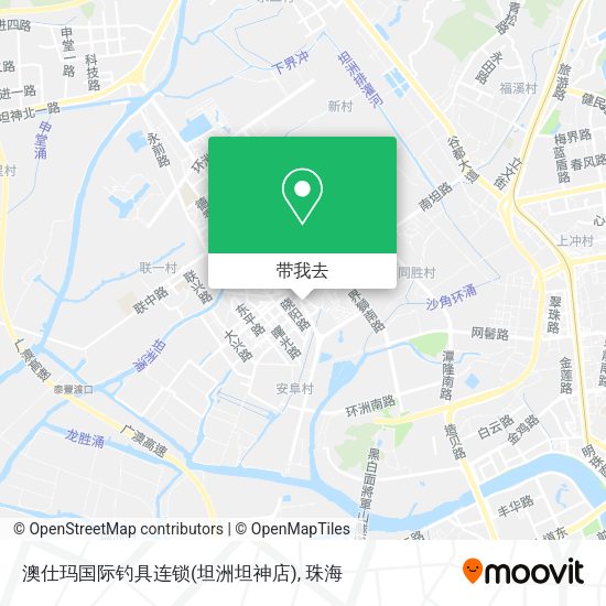 澳仕玛国际钓具连锁(坦洲坦神店)地图