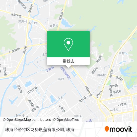 珠海经济特区龙狮瓶盖有限公司地图
