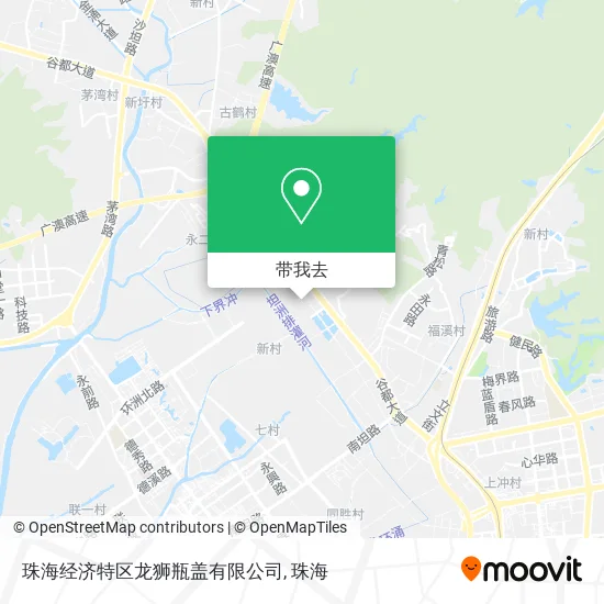 珠海经济特区龙狮瓶盖有限公司地图