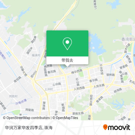 华润万家华发四季店地图