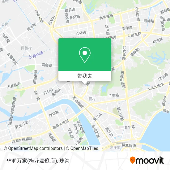 华润万家(梅花豪庭店)地图
