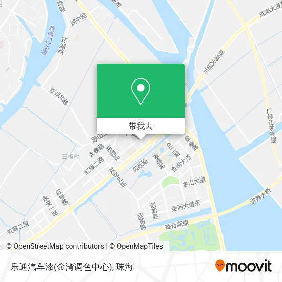乐通汽车漆(金湾调色中心)地图
