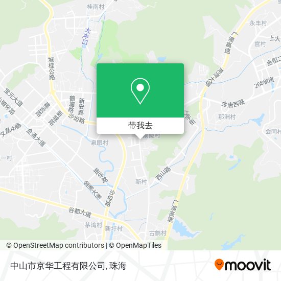 中山市京华工程有限公司地图