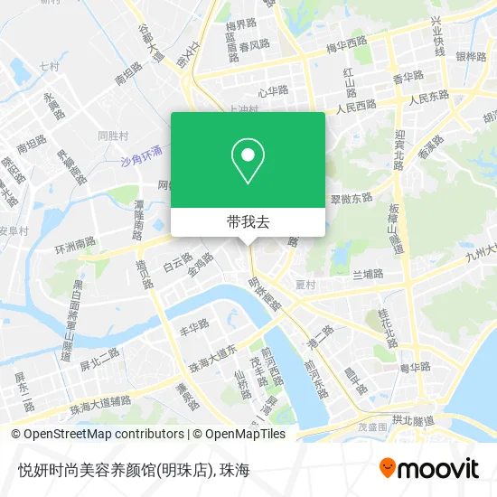 悦妍时尚美容养颜馆(明珠店)地图