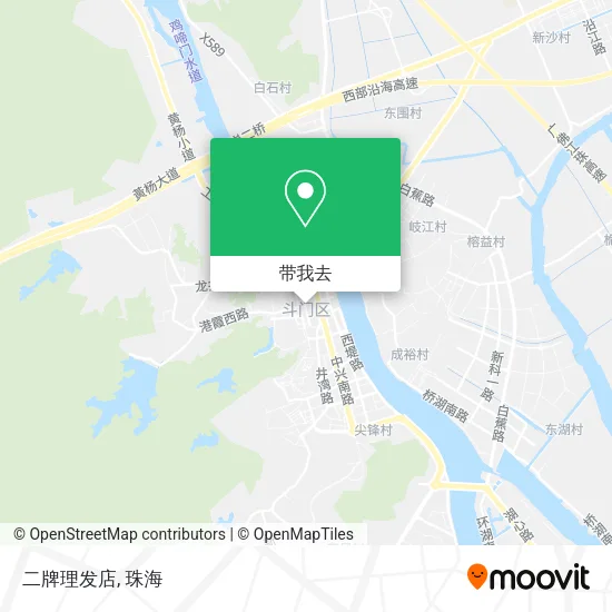 二牌理发店地图