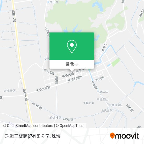 珠海三板商贸有限公司地图