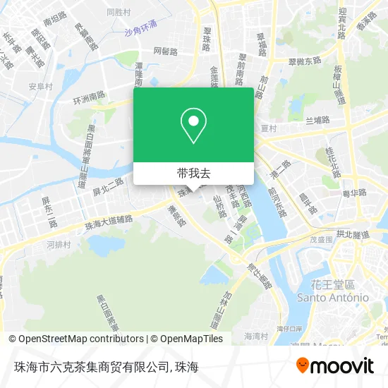 珠海市六克茶集商贸有限公司地图