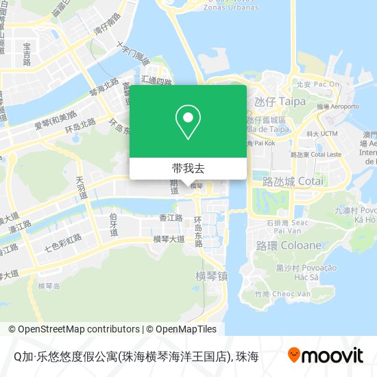 Q加·乐悠悠度假公寓(珠海横琴海洋王国店)地图