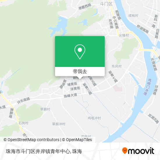 珠海市斗门区井岸镇青年中心地图