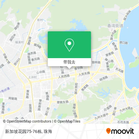 新加坡花园75-76栋地图