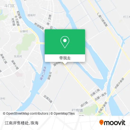 江南岸售楼处地图