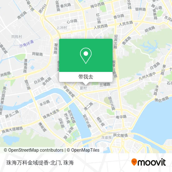珠海万科金域缇香-北门地图