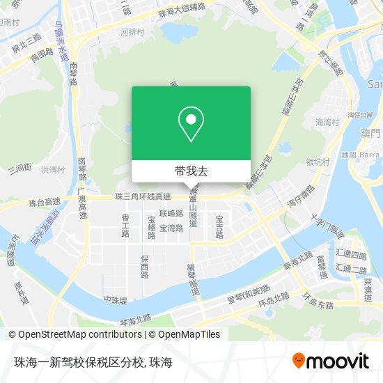 珠海一新驾校保税区分校地图