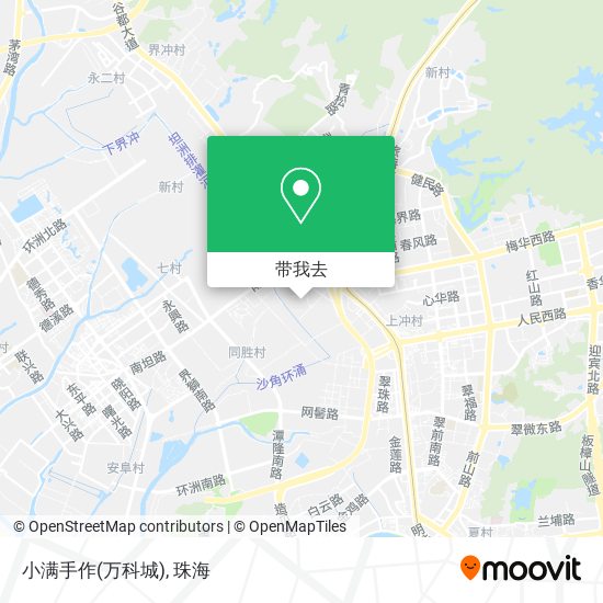 小满手作(万科城)地图