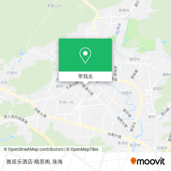 雅居乐酒店-顺景阁地图