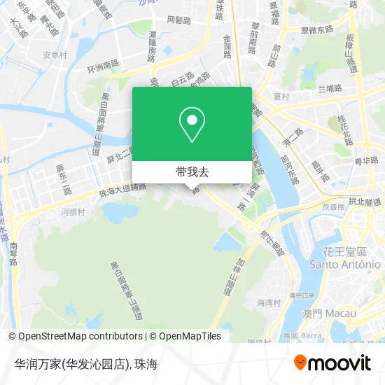 华润万家(华发沁园店)地图